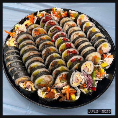 Kimbap platter