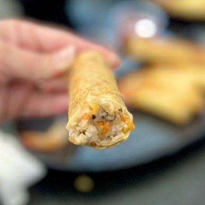 Inside their fantastic egg rolls!