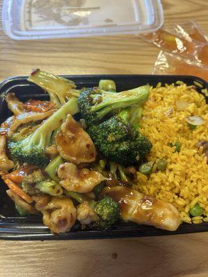 Chicken with broccoli with spicy garlic sauce