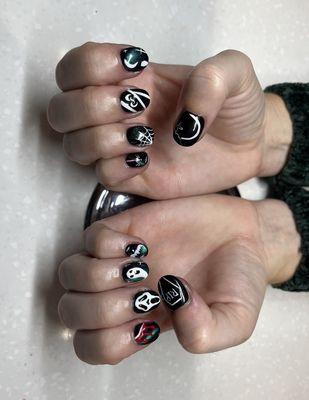 halloween nail art