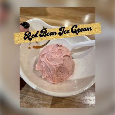 Red bean ice cream