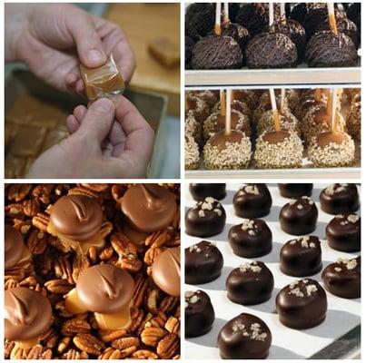 Truffles, caramels, caramel apples, and pecan Wilmarvels