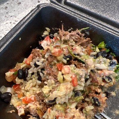 Barbacoa burrito bowl