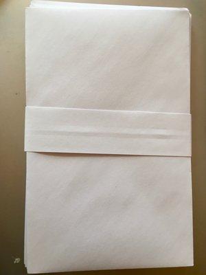 Envelopes for the actual cards