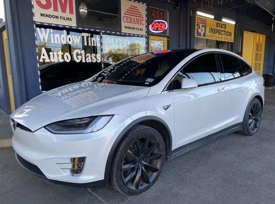 Tesla Model X Tinted With 3M Ceramic Film