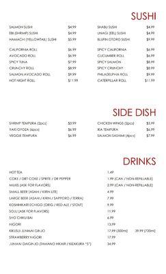 NEW MENU!