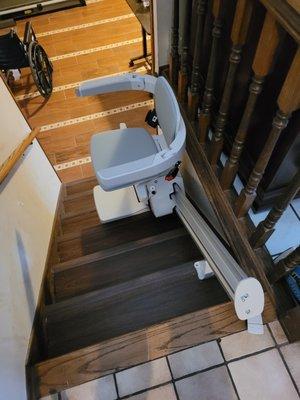 Bruno Elan stairlift installed by Lifeway Mobility Minneapolis