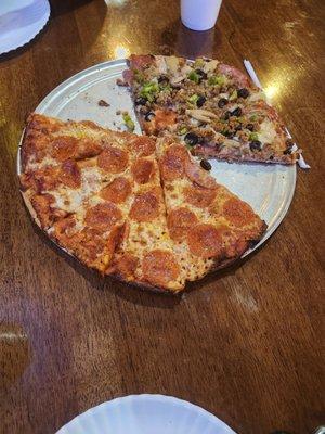 Combination Pizza, Pepperoni pizza large