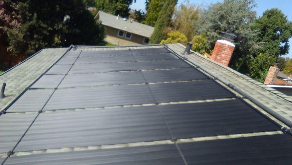 Solar Pool Heating Installation