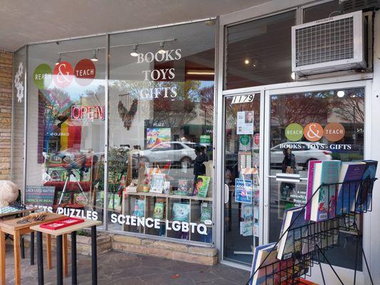 Discover Reach and Teach - Books, Toys, and Gifts, an interactive hands-on space in downtown San Carlos, San Mateo County.