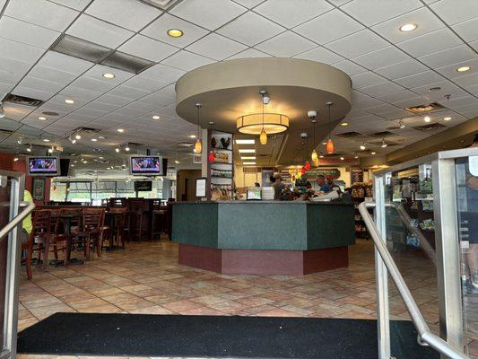 Front area when walking into Bagel Buffet