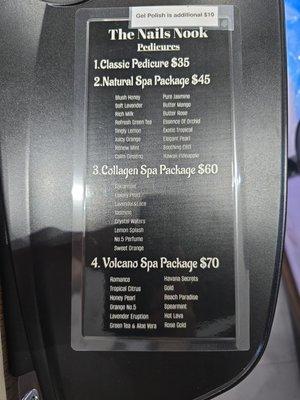 Pedicure packages