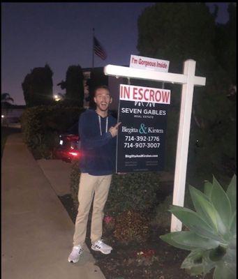 Client ecstatic to open escrow!