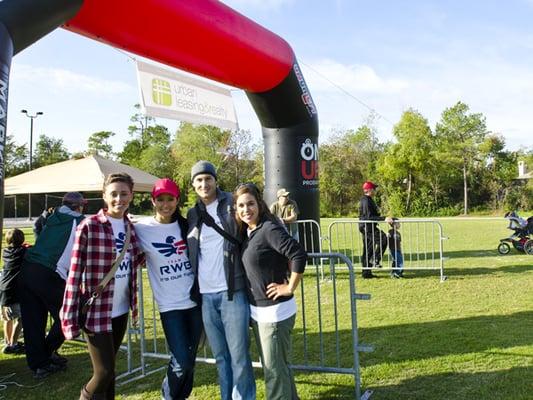 ULR volunteering at Team RWB Veteran's Day Race