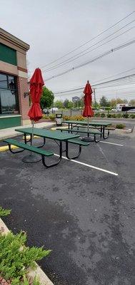 Outdoor seating is available.