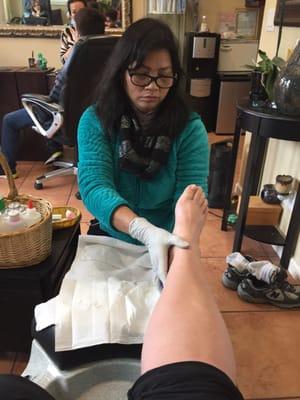 First time here. First impression meh... I'll up date but for$25 for a pedi.... We will see