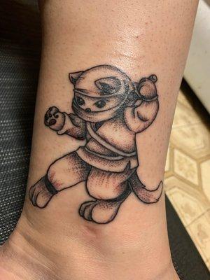 Ninja Kat! Tattoo by Darilyn