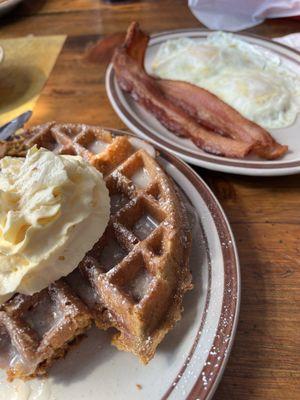 Pumpkin Waffle meal.