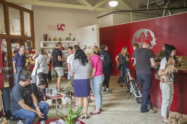 Our lobby during an adoption event