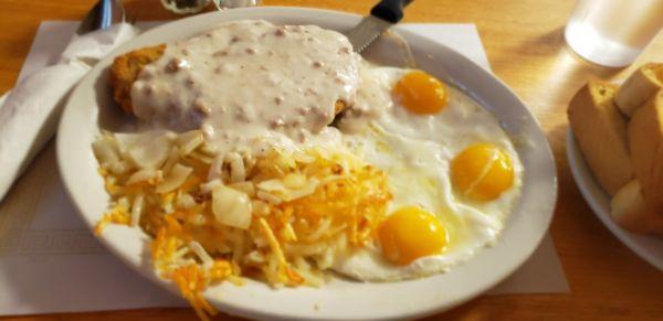 Country fried steak breakfast