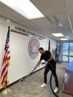 We cleaned the Samoan Consulate recently in Nuuanu Honolulu.