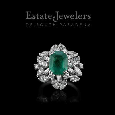 Emerald and Diamond Ring