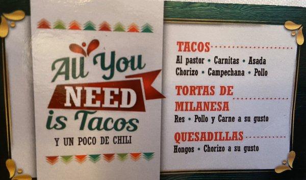 Located in Brentwood on Suffolk Ave Authentic Mexican Tacos!