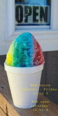 Delicious snowcones! Add cream to take it above and beyond