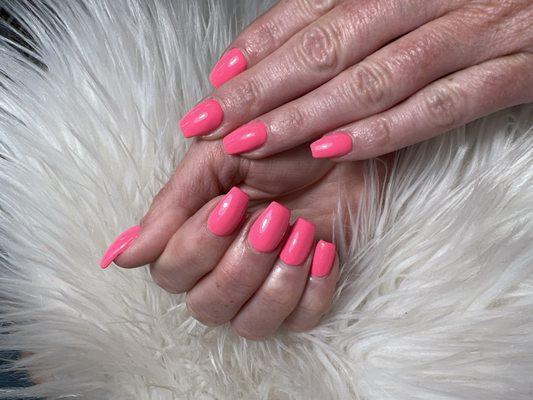 Tracy -- nails ! Pink pink color - 484