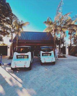 Golf Cart delivery for a birthday party on the Mesa!