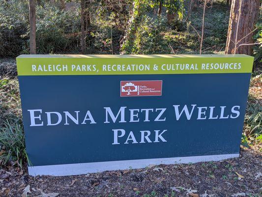 Edna Metz Wells Park, Raleigh NC