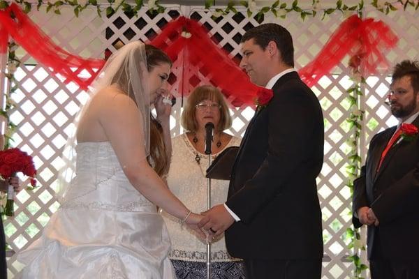 Orlando Notary Officiant performs ceremony July 2014 @ Hunter's Creek Golf Club