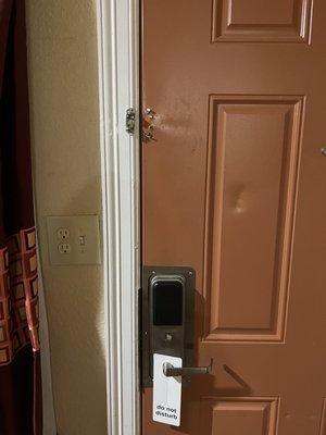 No basic latch for the door.