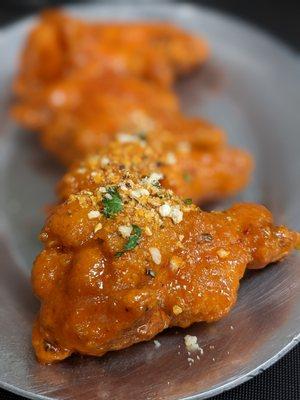 Buffalo wings with a Korean flare