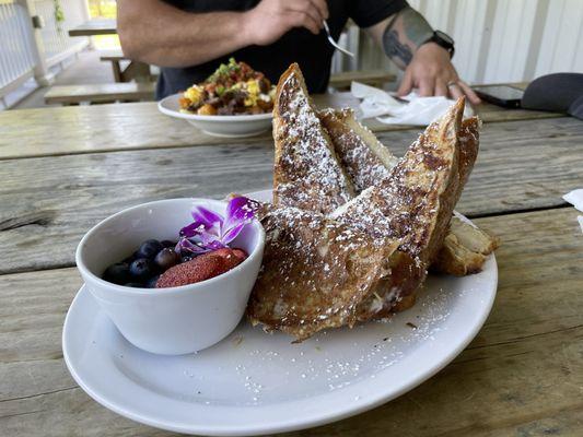 Stuffed French Toast. AMAZING.