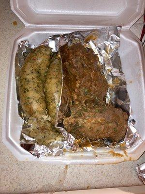 Boudin and turkey necks  they kill it every time!!!