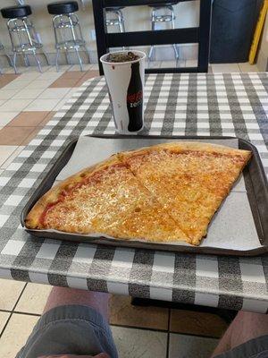 The two slices and a drink special....