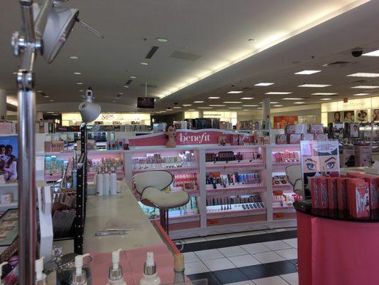 Here for Benefit Brow service. Had to wait. Employee was available but on break. Ridiculous