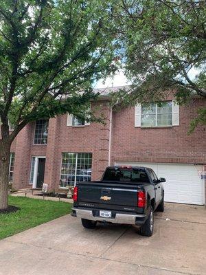 New roof trim and gutters