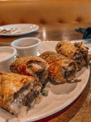 Philly Cheesesteak Egg Rolls