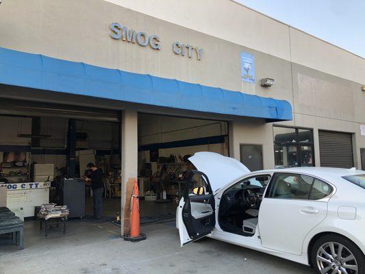 Getting a smog check. 1st time.