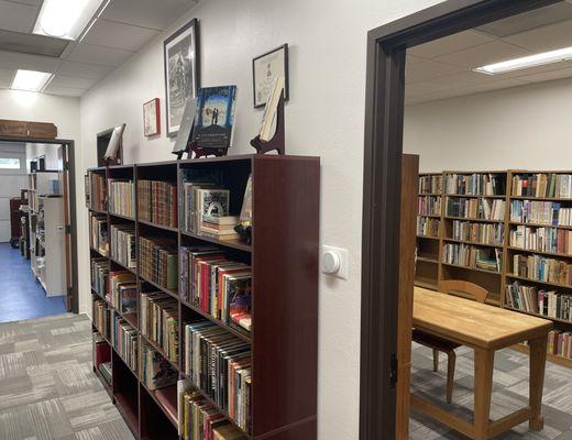 The William Goldman Collection, with a partial view of The Larry McMurtry Collection in the next room.