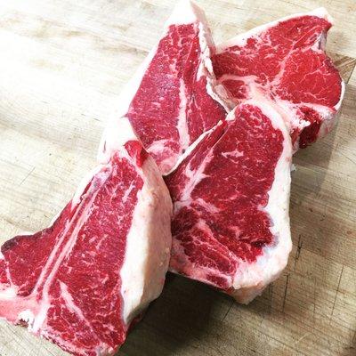 Beautiful Spear's Farm porterhouses.