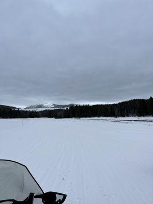 Some of the views from the snowmobile