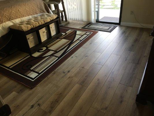 Longmont vinyl flooring in master bedroom