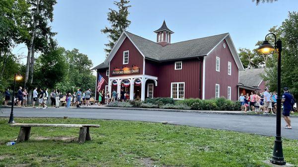 Pittsford Dairy Farms on a warm summer evening