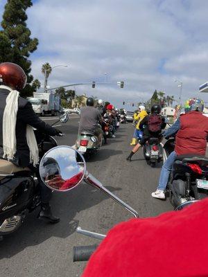 Vespa Motorsports group ride