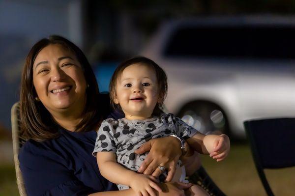 Mother and granddaughter