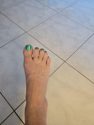 Green  nails for St Patrick's day