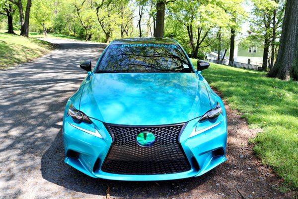 Vinyl wrapped 3m atomic teal